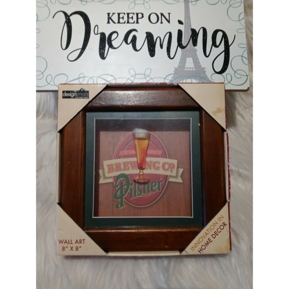 Atlantic Brewing Co Pilsner Shadow Box Wall Art 8" - Picture 10 of 10